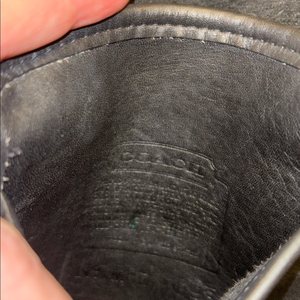 Coach vintage Black Leather Scooter Crossbody Bag 9893 - Picture 11 of 16